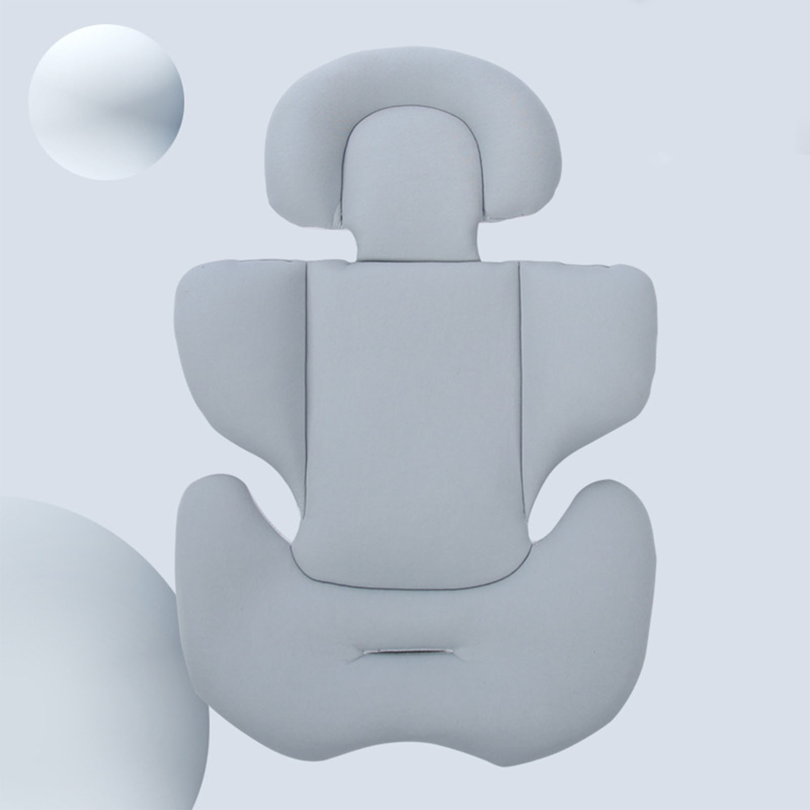 Qocolhg Infant to Toddler Head and Body Support Pillow, Newborn Car Seat Insert Cushion Pad, Headrest with Adjustable Height, Perfect for Baby Carseats, Strollers, Carriers, Clearance (Gray)